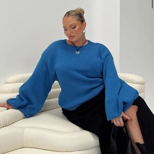 Princess Polly Harmony Kint Sweater Curve Line